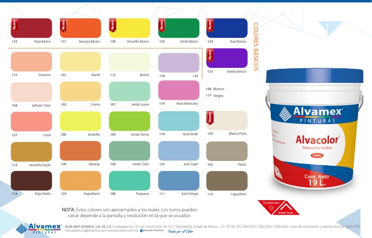Catálogo de Colores Alvamex | PDF | Qualia | Visión