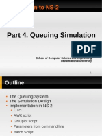 NS-2 Queuing Simulation with Exponential Traffic