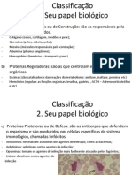 Classificação, estrutura e desnaturação de proteínas