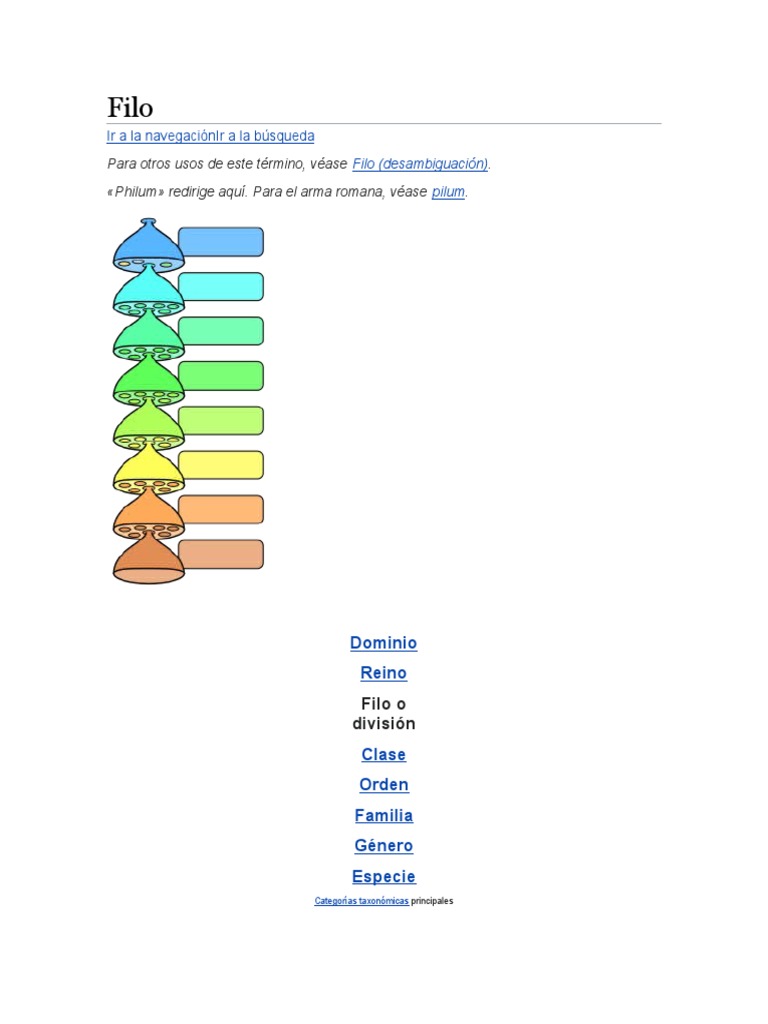 Filo | PDF | Plantas | Taxonomía (biología), image size:768x1024