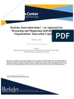 Berkeley Innovation Index: An Approach For Measuring and Diagnosing Individuals' and Organizations' Innovation Capabilities