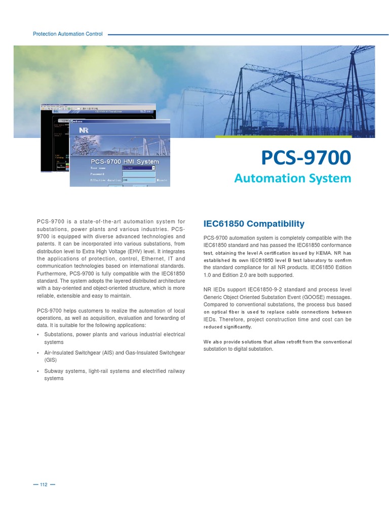 NR 9700 Software HMI | PDF | Electrical Substation | Ethernet