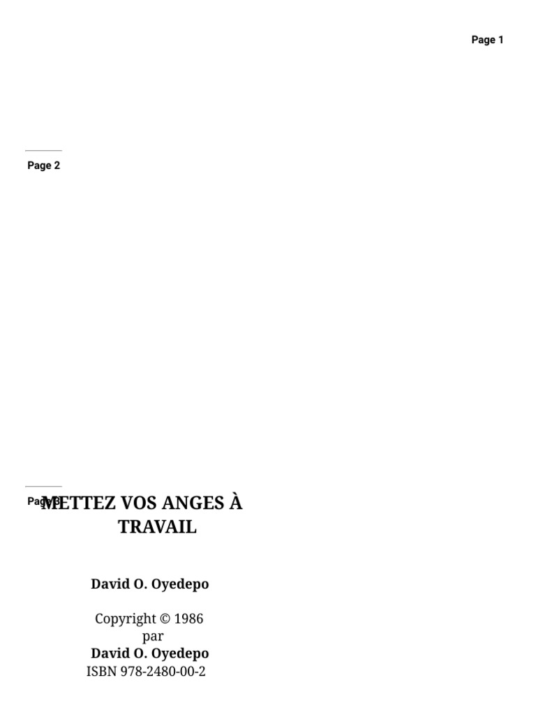 Comment Activer Le Ministère Des Anges Pdf Mettez Vos Anges Au Travail | PDF | Ange | Diable