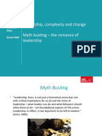 Myth busting leadership romance