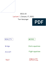 Eecs 20 (January 17, 2001) Tom Henzinger