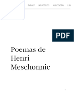 Poemas de Henri Meschonnic - Circulo de Poesía