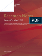 Cambridge Research Notes - 2017
