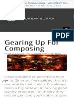 Gearing Up For Composing - Andrew Schär