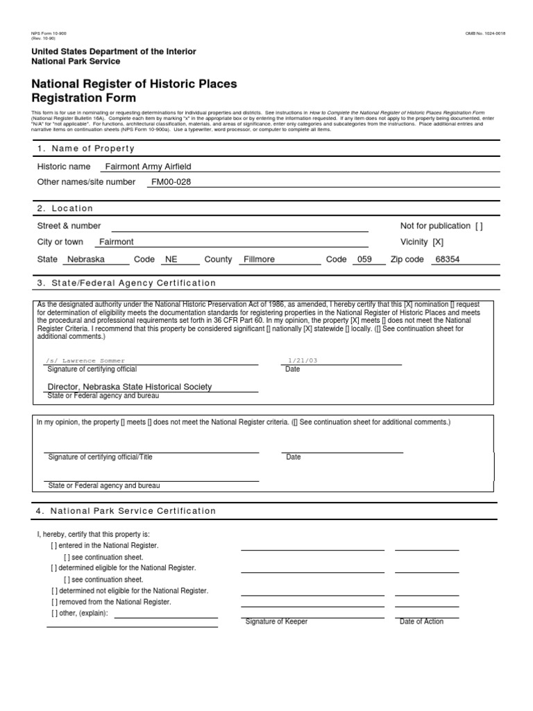 Fairmont Army Airfield Registration Form | PDF | Boeing B 29 ...