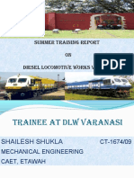 Summer Training Report On Diesel Locomotive Works Varanasi