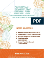 Pemberdayaan Masyarakat Kelompok 5 Swot