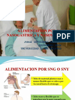 Alimentación Por Sonda Nasogástrica y Nasoyeyunal