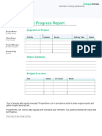 project-progress-report-template