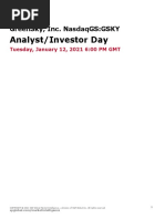 GreenSky, Inc. - Analyst - Investor Day Transcript 2021