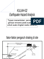 Kuliah-2 Earthquake Hazard Analysis