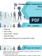 FDI Foriegn Direct Investement