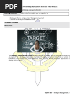 Lesson 2: The Strategic-Management Model and SWOT Analysis Topic: Learning Outcomes