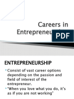 Careers in Entrepreneurship