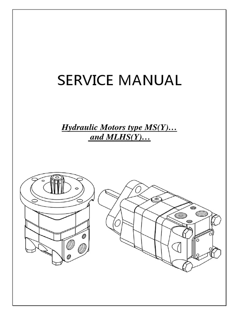 Service Manual: Hydraulic Motors Type MS (Y) and MLHS (Y) | PDF | Valve ...