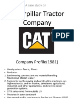 Caterpillar Tractor Company: A Case Study On