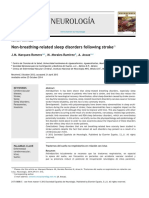 Non Breathing Related Sleep Disorders Following Stroke