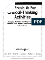 81 Fun Critical Thinking Activities PDF