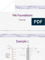 Pile Foundations Tutorial