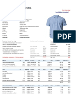 Woven Shirt Costing Sheet