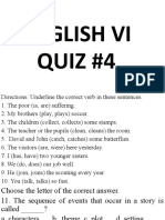 English Verb Quiz