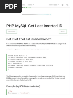 PHP MySQL Get Last Inserted ID