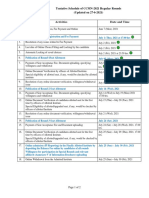 Tentative Schedule of CCMN-2021 Regular Rounds (Updated On 27-6-2021)