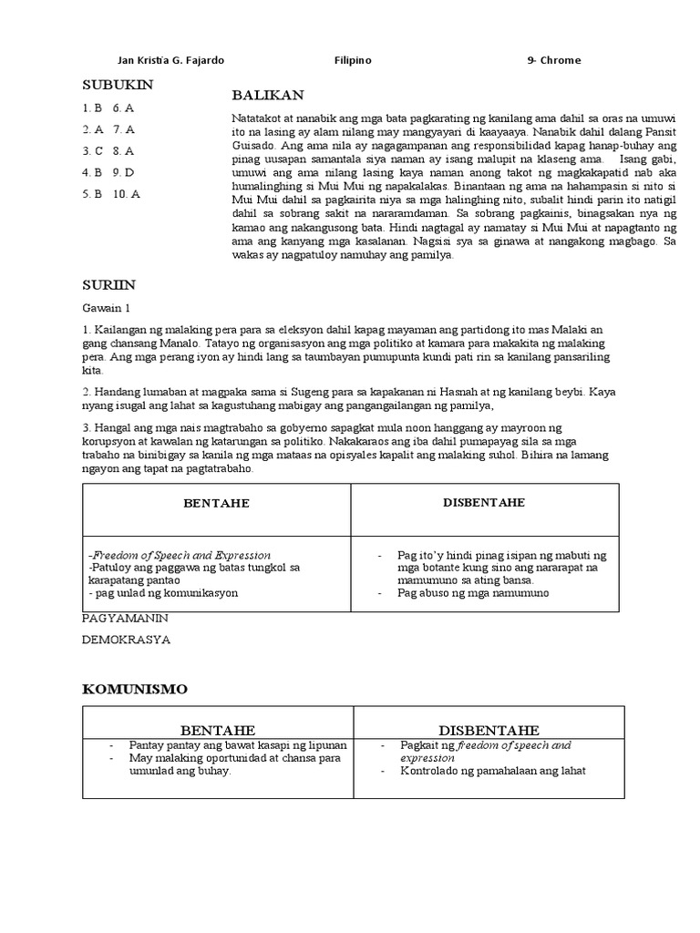 Filipino Mod 2 | PDF