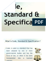 Presentation- Codes ,Standards& Specification