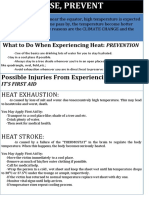 Possible Injuries From Experiencing Heat