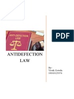 Antidefection LAW: By-Vivek Gowda 19010125376