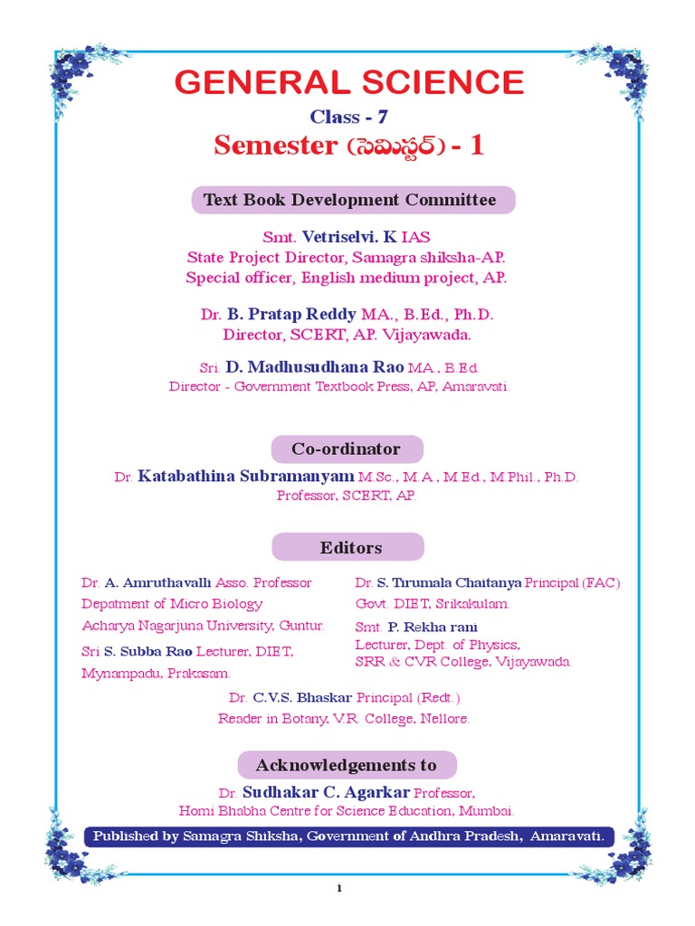7th Science Sem-2 | PDF | Nutrients | Vitamin