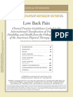 Clinical Practice Guideline For LBP. APTA