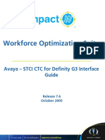 Workforce Optimization Suite: Avaya - STCI CTC For Definity G3 Interface Guide