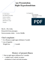 Case Presentation: Lump Right Hypochondrium