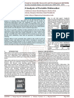 Design and Analysis of Portable Dishwasher