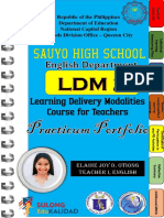 LDM 2 Practicum Portfolio Otiong Elaine Joy D