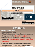 Acoustics and Lighting: Utilities 323