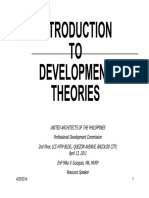 Development Theories - Summary