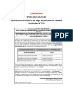 Comunicado #001-2021-EF.5301 (PLANILLAS)