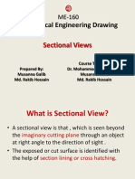 Mechanical Engineering Drawing: Sectional Views