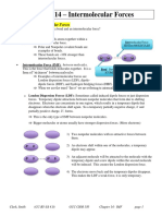 Intermolecular Forces Chapter Summary