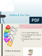 Hobbies & Free Time (Speaking Club)