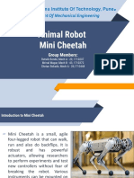 Animal Robot Mini Cheetah: Department of Mechanical Engineering