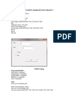 Student Mark Details Project: Form1 Coding