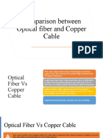 Comparison Between Optical Fiber and Copper Cable